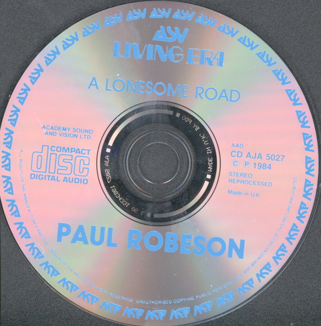 Paul Robeson - A Lonesome Road - Cd