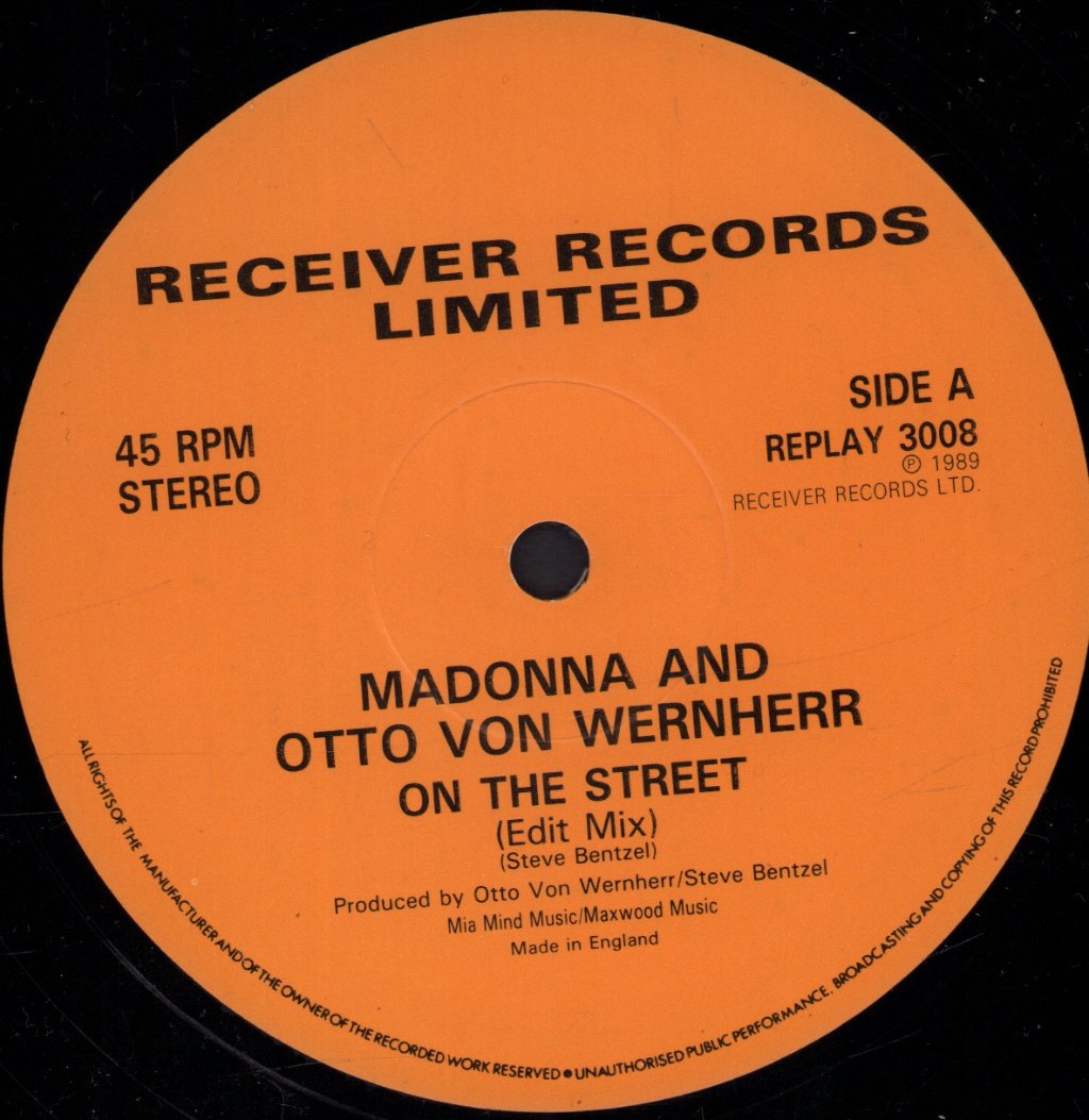 Madonna And Otto Van Wernherr - On The Street - 12 Inch