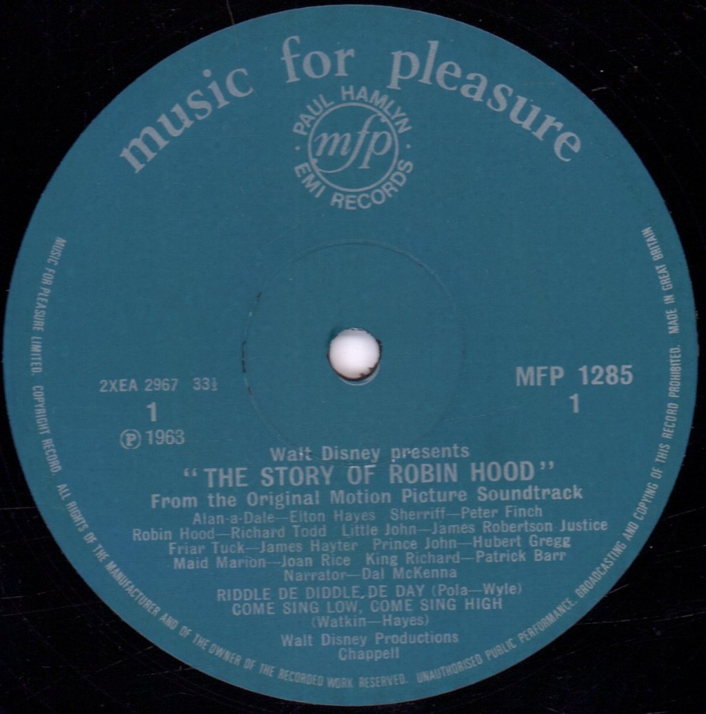 Story Of Robin Hood - Original Motion Picture Soundtrack - Lp