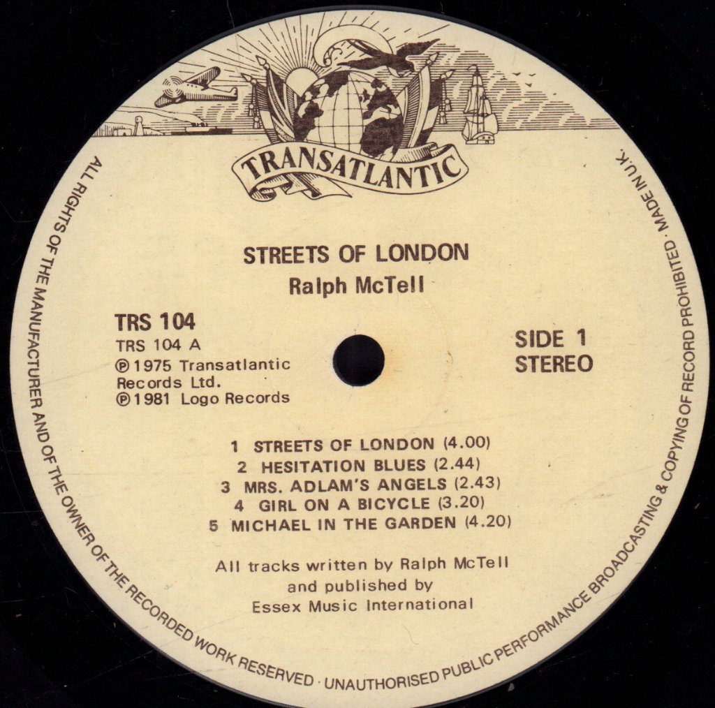 Ralph McTell - Streets Of London - Lp