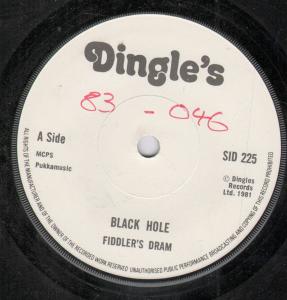 Fiddler's Dram - Black Hole - 7 Inch