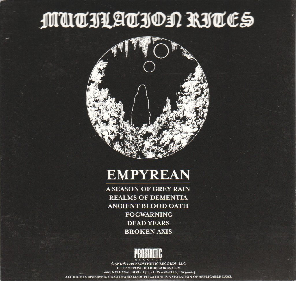 Mutilation Rites - Empyrean - Cd