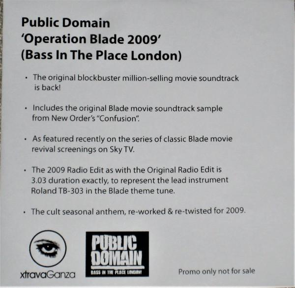 Public Domain - Operation Blade 2009 (Bass In The Place London) - Cdr