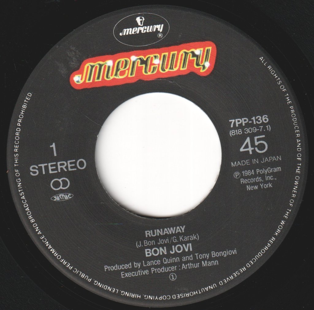 Bon Jovi - Runaway - 7 Inch