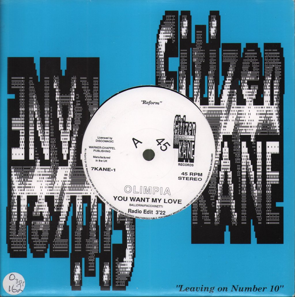 Olimpia - You Want My Love - 7 Inch