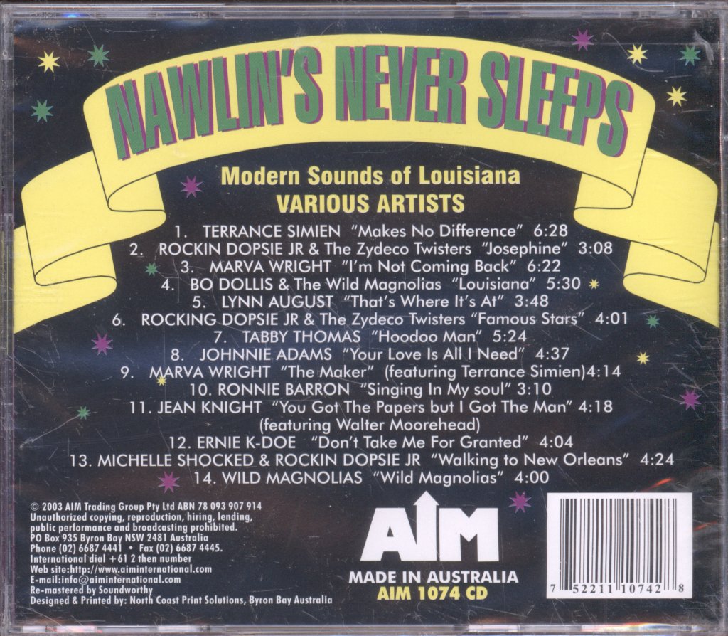 Various Artists - Nawlin's Never Sleeps - Cd