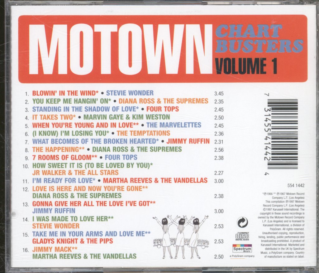 Various Artists - Motown Chartbusters Volume 1 - Cd