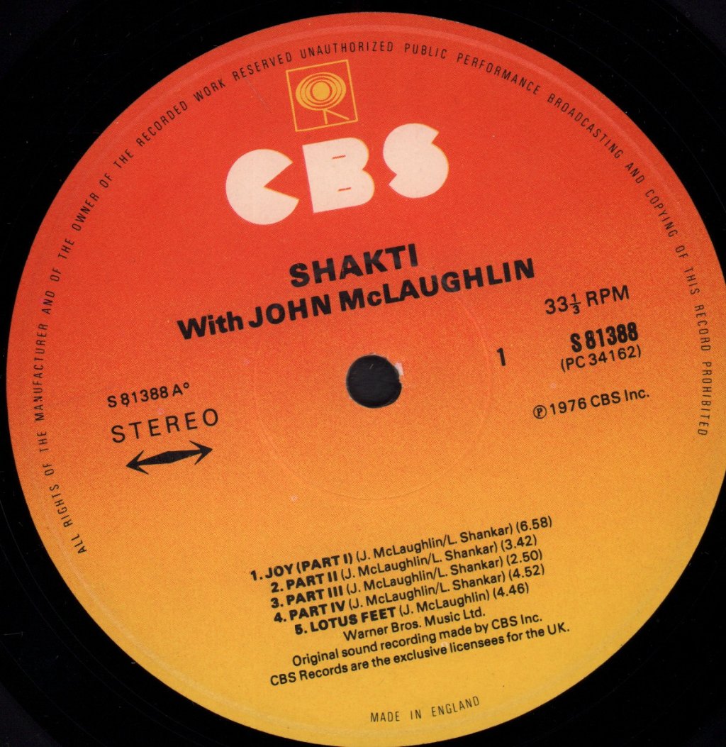 Shakti With John Mc Laughlin - Shakti With John Mc Laughlin - Lp