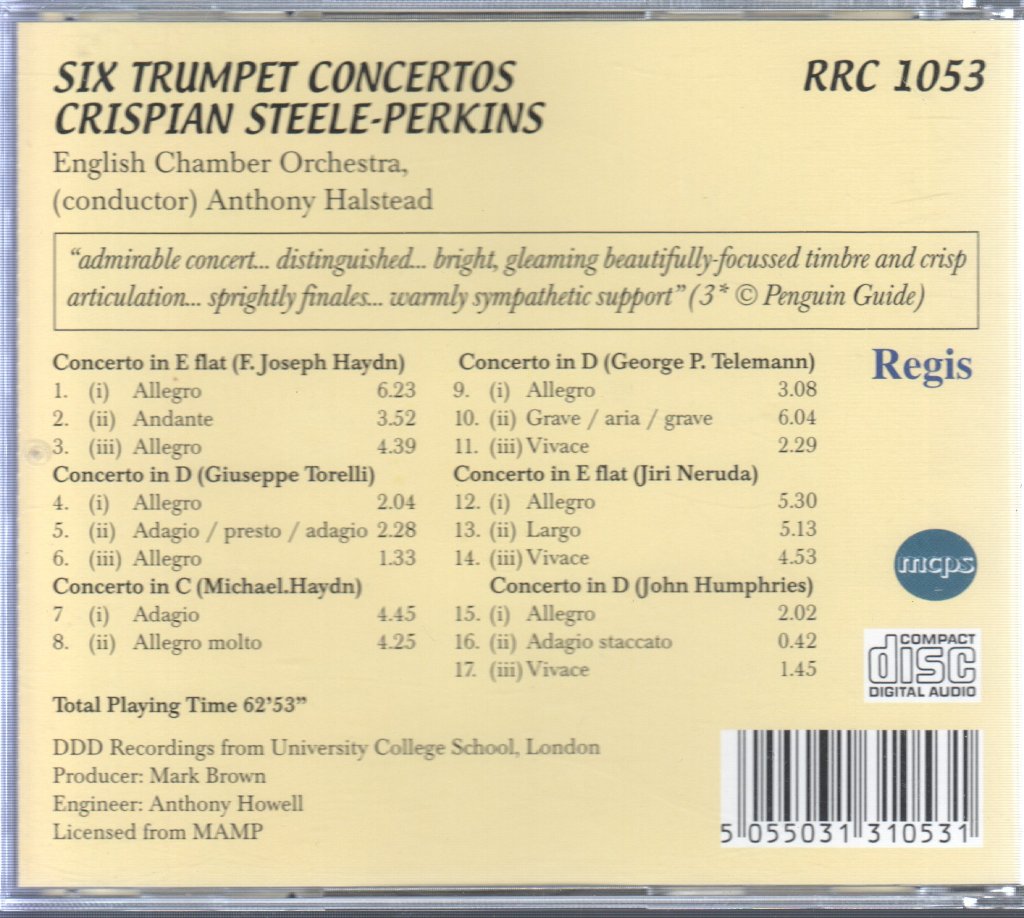 English Chamber Orchestra - Six Trumpet Concertos Including Haydn, Telemann - Cd