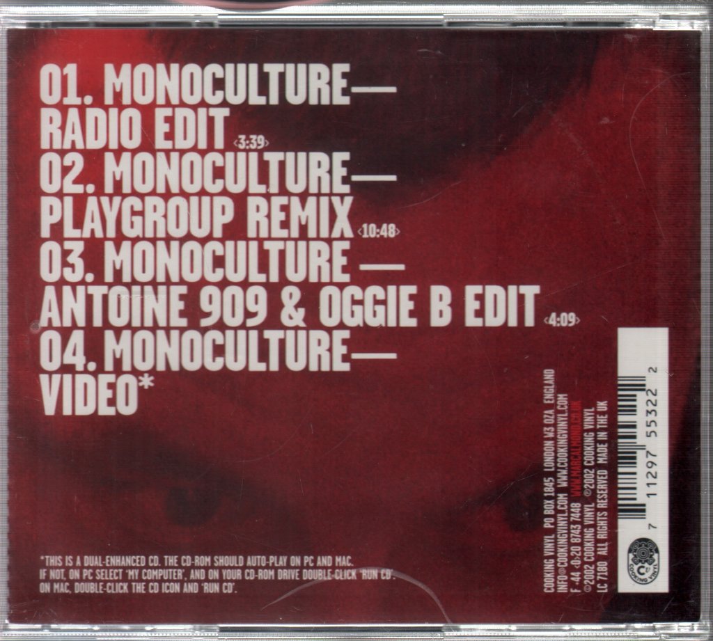 Soft Cell - Monoculture - Cd