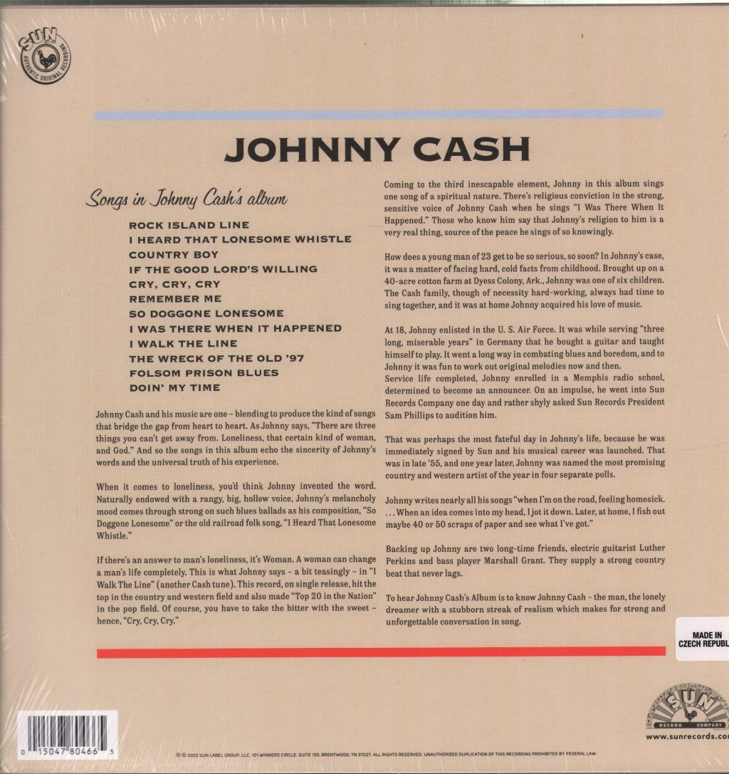 Johnny Cash - With His Hot And Blue Guitar - Lp