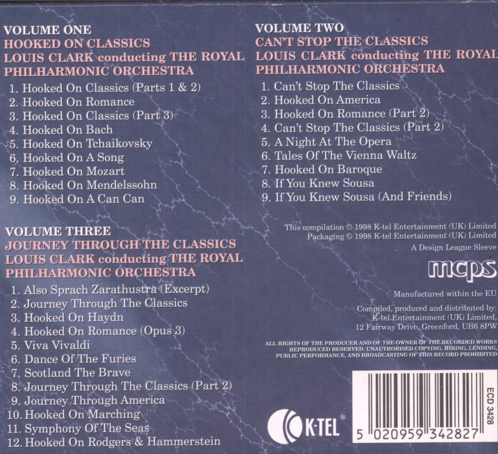 Louis Clark Conducting The Royal Philharmonic Orchestra - Hooked On Classics - Cd Set