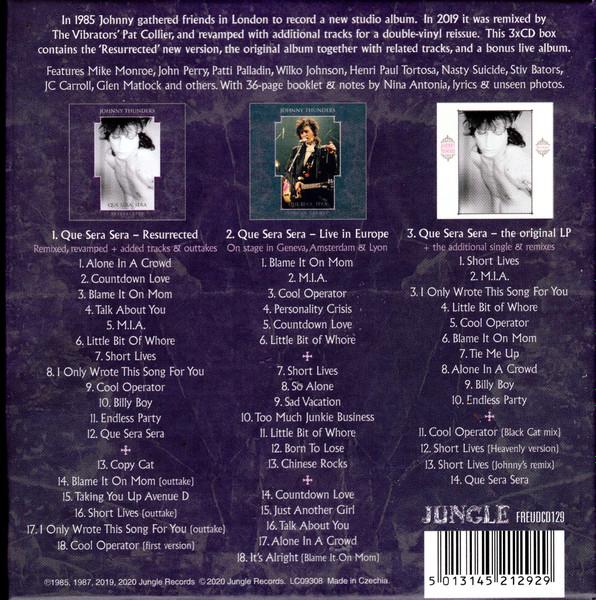 Johnny Thunders - Que Sera, Sera (Resurrected) - Cd Set
