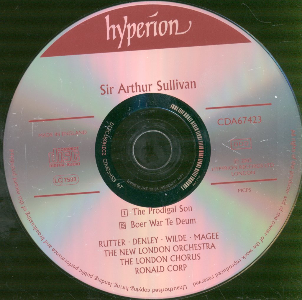 New London Orchestra, The London Chorus, Ronald Corp - Sullivan - Prodigal Son - Cd