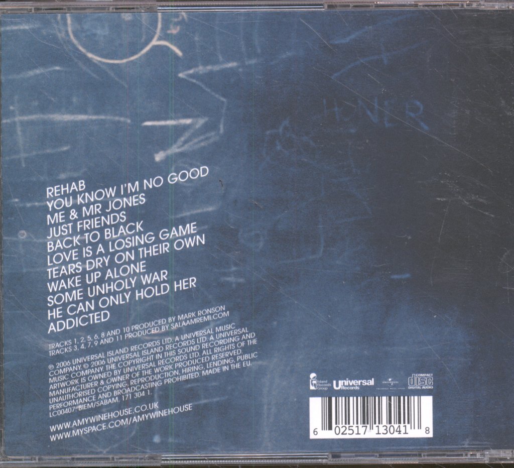 Amy Winehouse - Back To Black - Cd