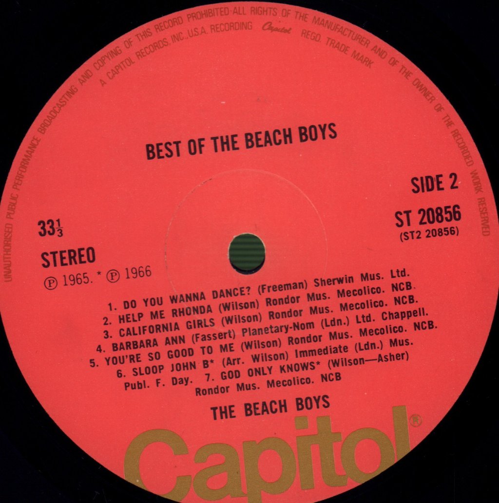Beach Boys - Best Of - Lp