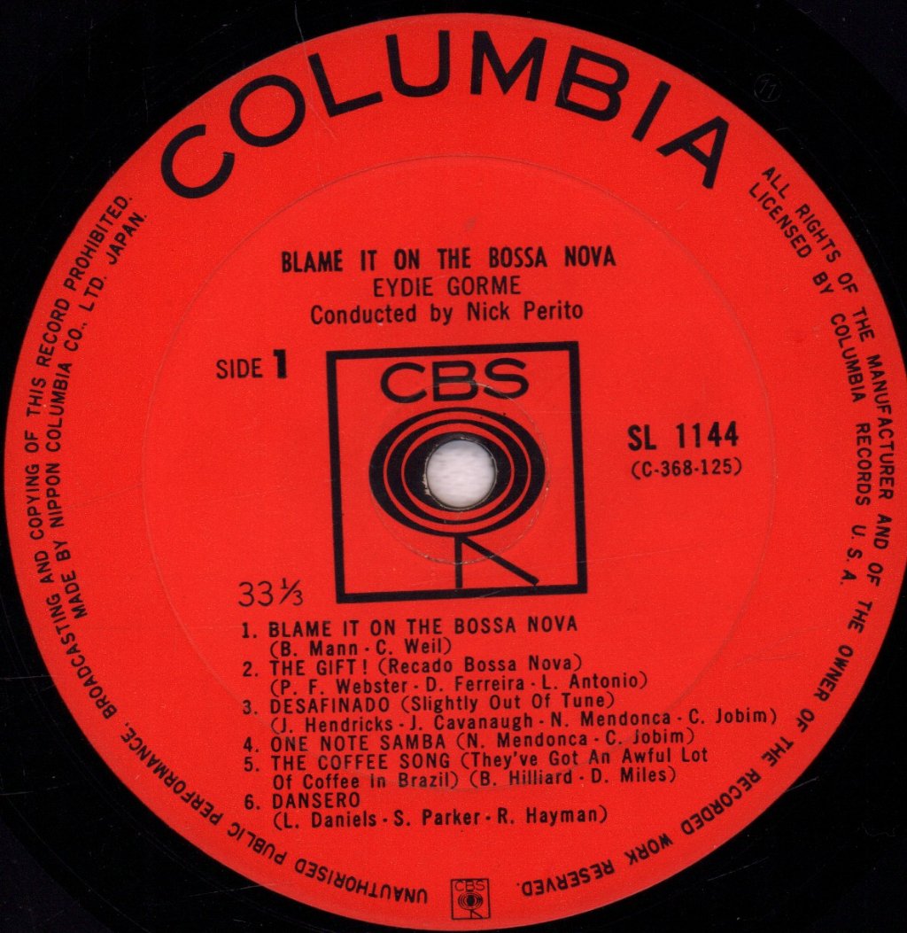 Eydie Gorme - Blame It On The Bossa Nova - Lp