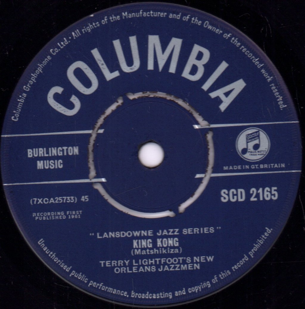 Terry Lightfoots New Orleans Jazzmen - King Kong - 7 Inch