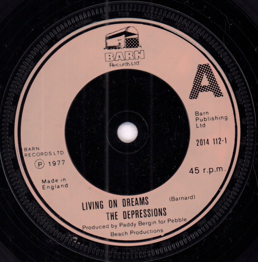 Depressions - Living On Dreams - 7 Inch