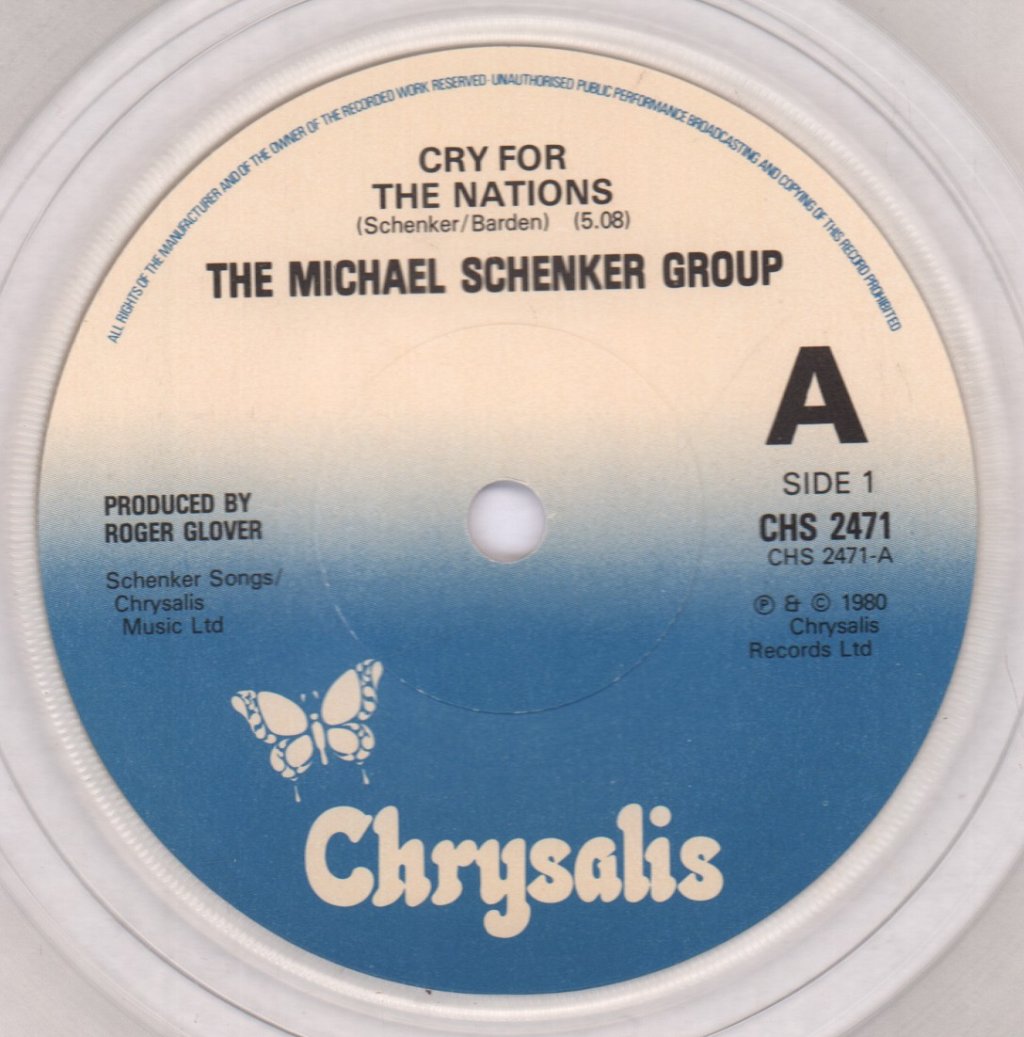 Michael Schenker Group - Cry For The Nations - 7 Inch