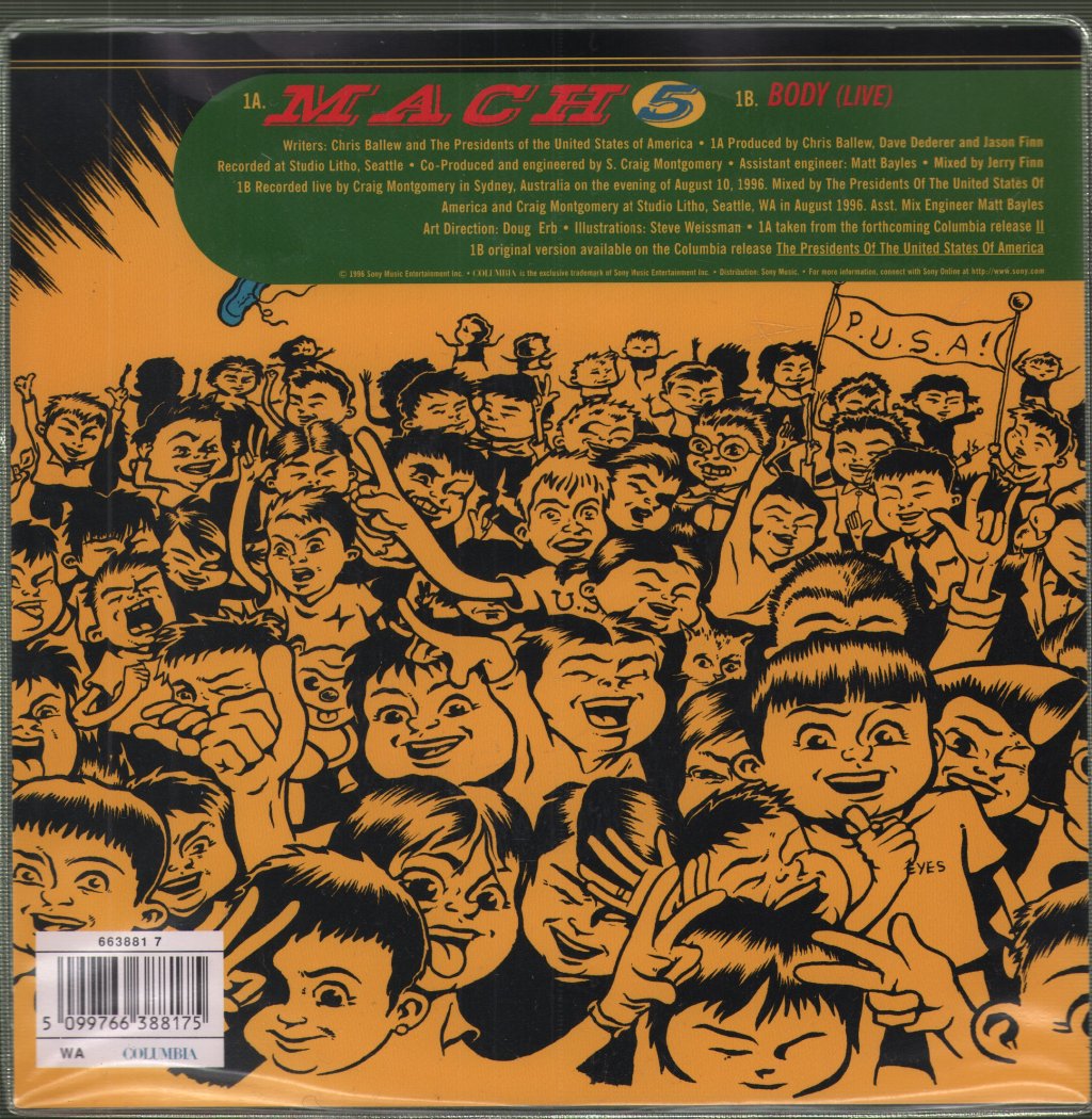 Presidents Of The United States Of America - Mach 5 - 7 Inch