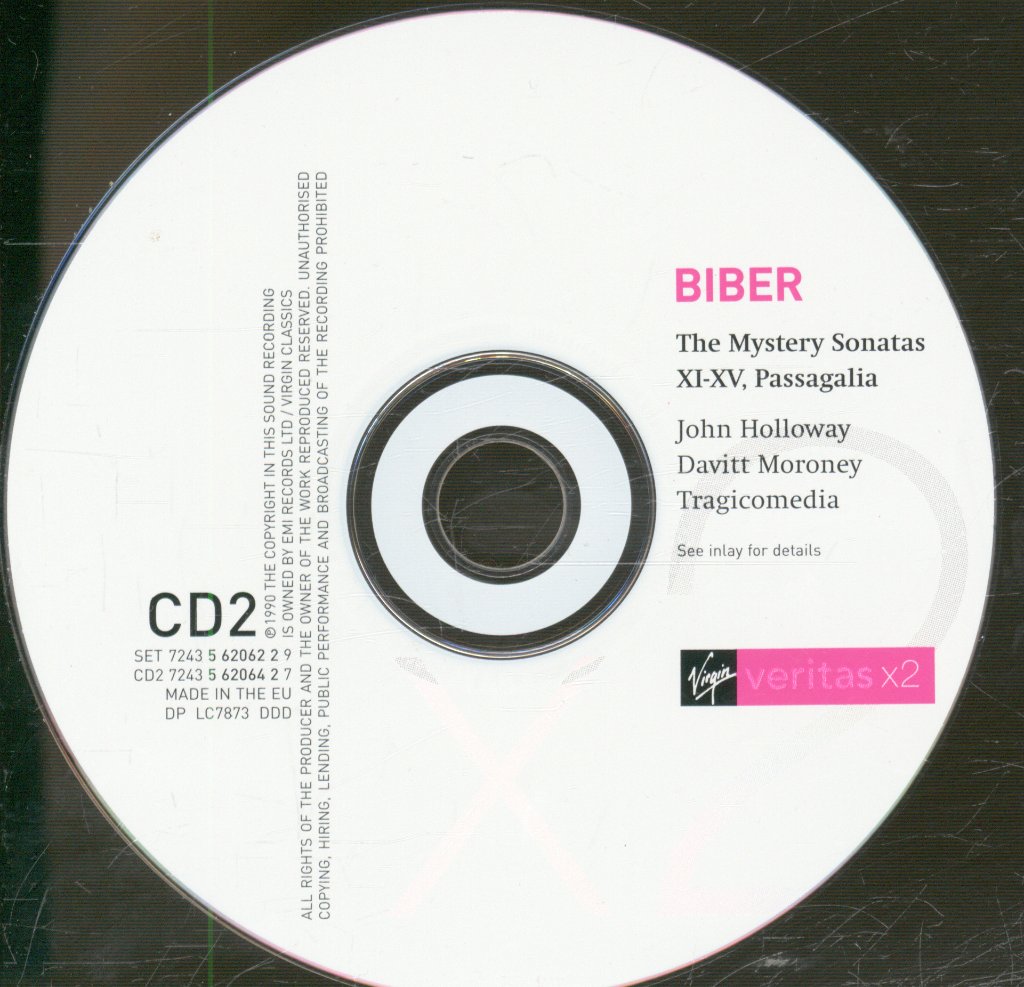 John Holloway, Davitt Moroney, Tragicomedia - Biber - Mystery Sonatas / Die Rosenkranz-Sonaten - Double Cd