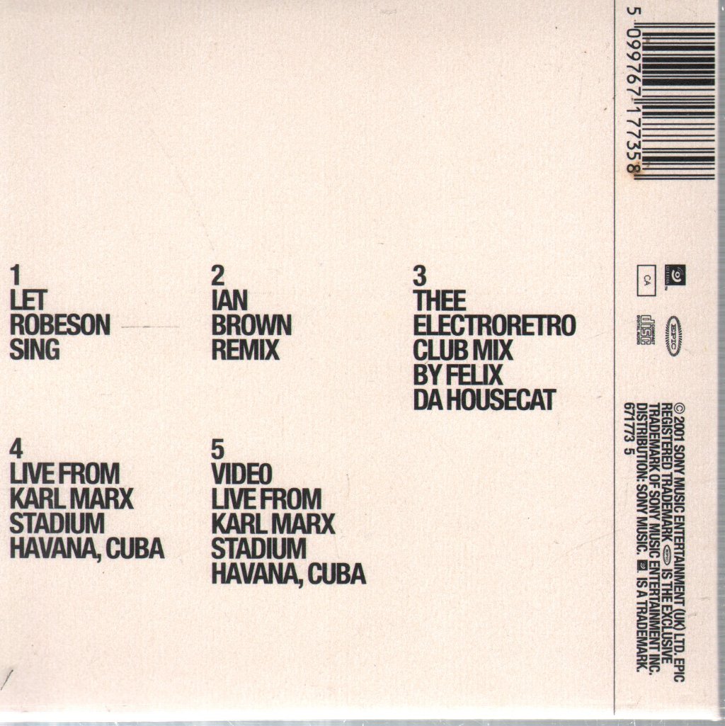 Manic Street Preachers - Let Robeson Sing - Cd