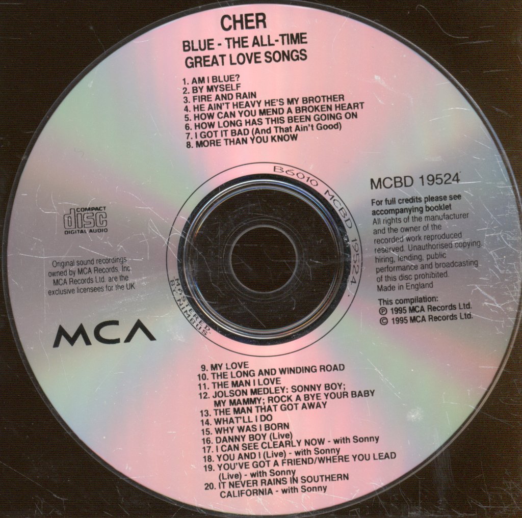 Cher - Blue - The All - Time Great Love Songs - Cd