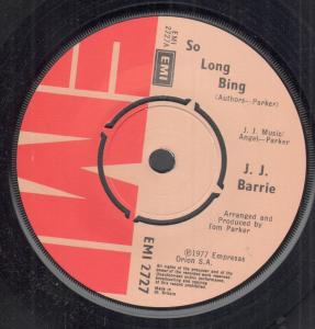 J.j. Barrie - So Long Bing - 7 Inch