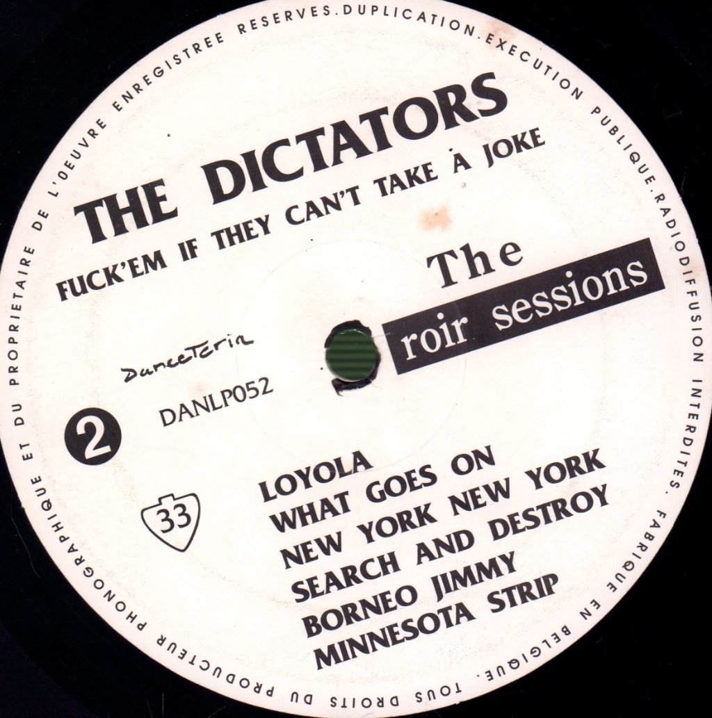 Dictators - Fuck 'Em If They Can't Take A Joke - Lp