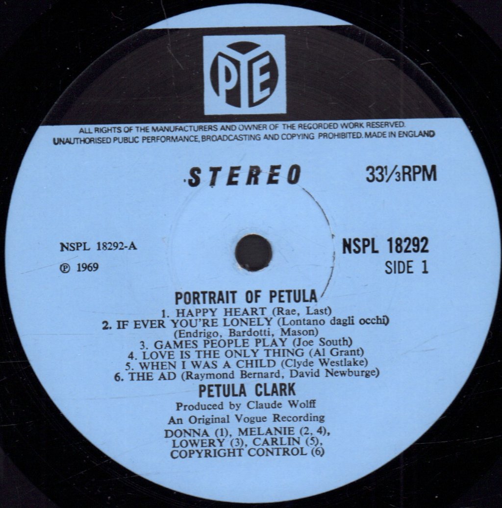 Petula Clark - Happy Heart - Lp