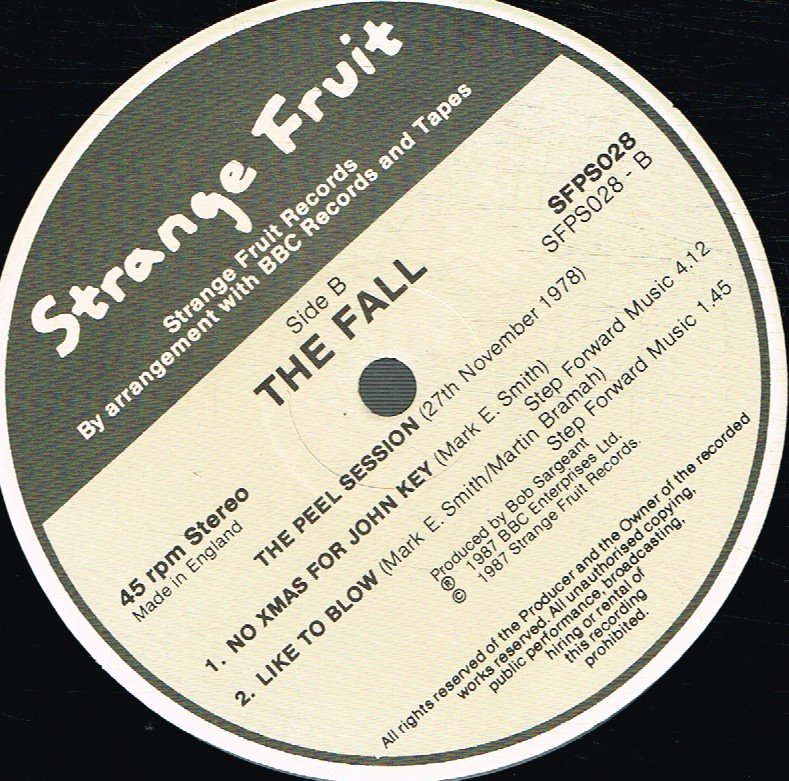 Fall - Peel Sessions - 12 Inch