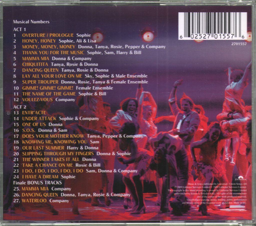 Mamma Mia original cast - Mamma Mia! - The Smash Hit Musical Based On Songs Of ABBA "Celebrating A Decade Of London's Dancing Queen! 10 Mamma Mia!" - Cd