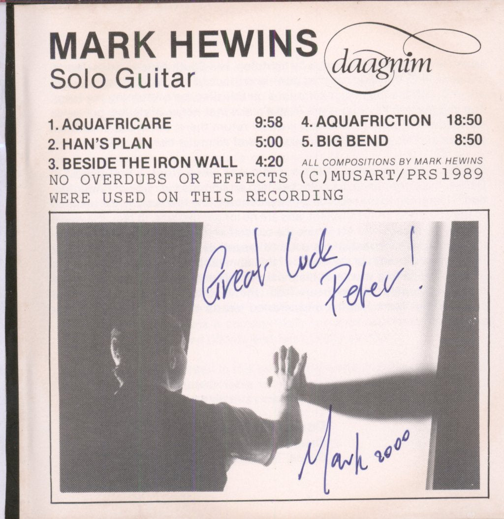Mark Hewins - Electric Guitar - Cd