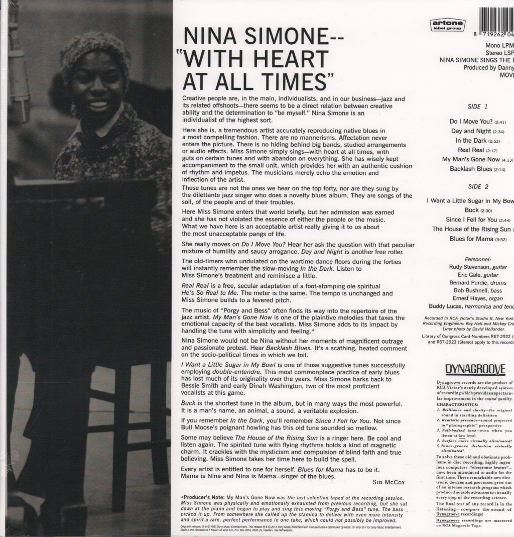 Nina Simone - Nina Simone Sings the Blues - Lp