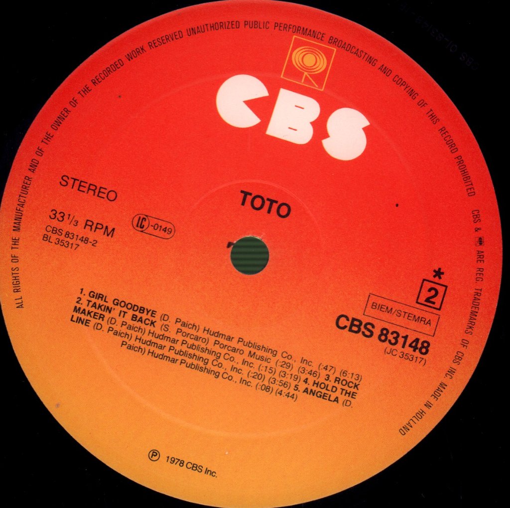 Toto - Toto - Lp