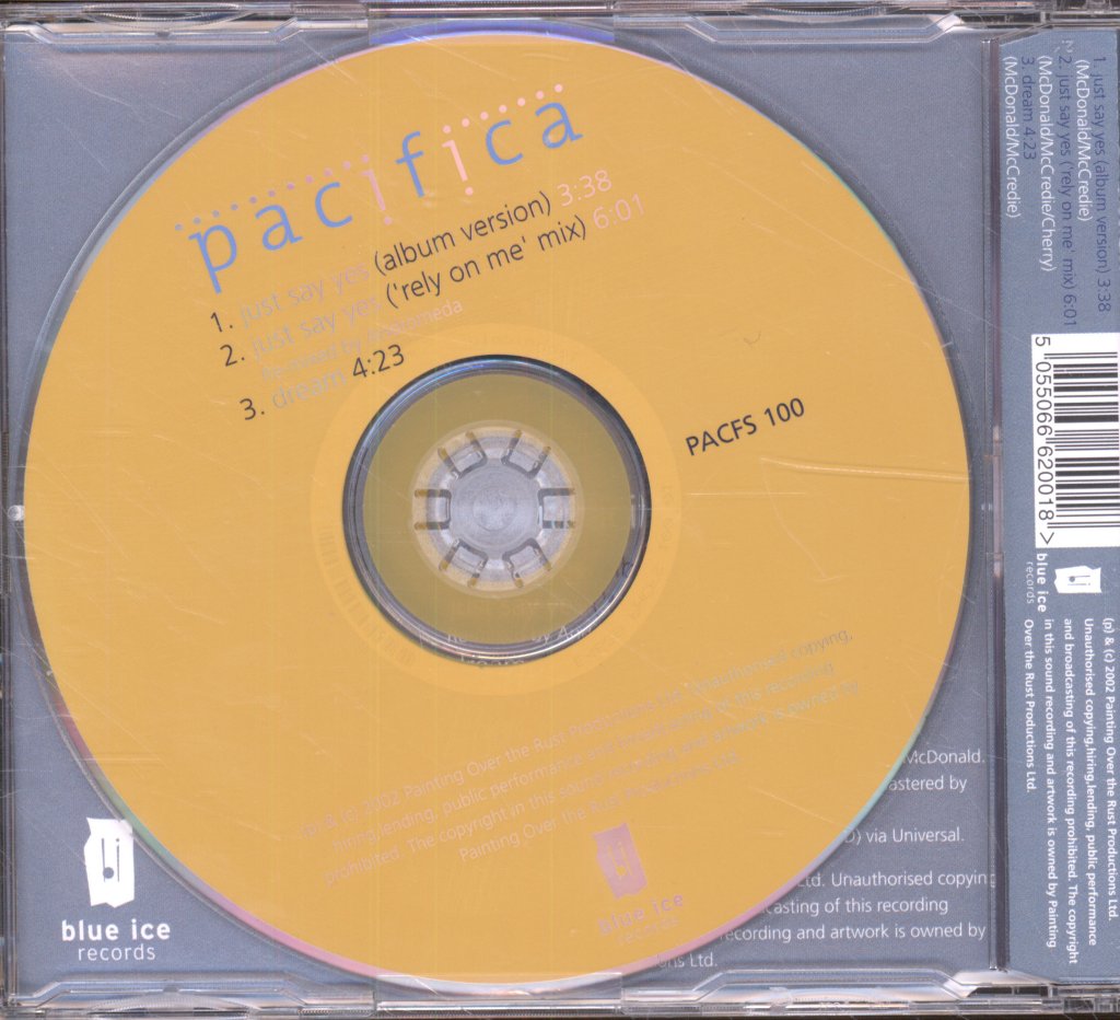 Pacifica - Just Say Yes - Cd
