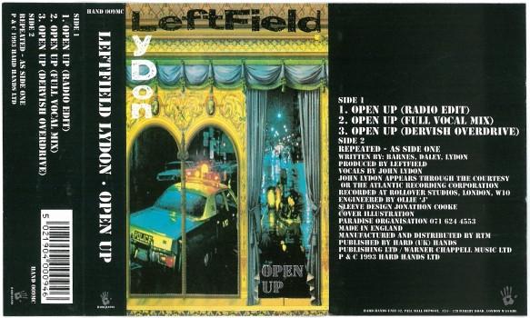 Leftfield Lydon - Open Up - Cassette