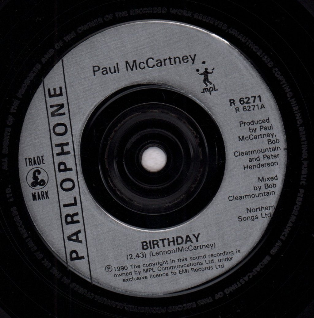 Paul McCartney - Birthday - 7 Inch