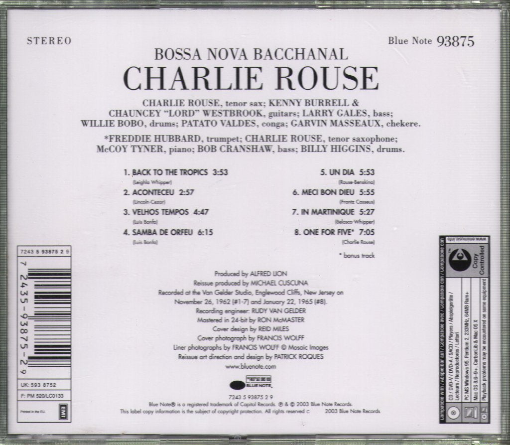 Charlie Rouse - Bossa Nova Bacchanal - Cd