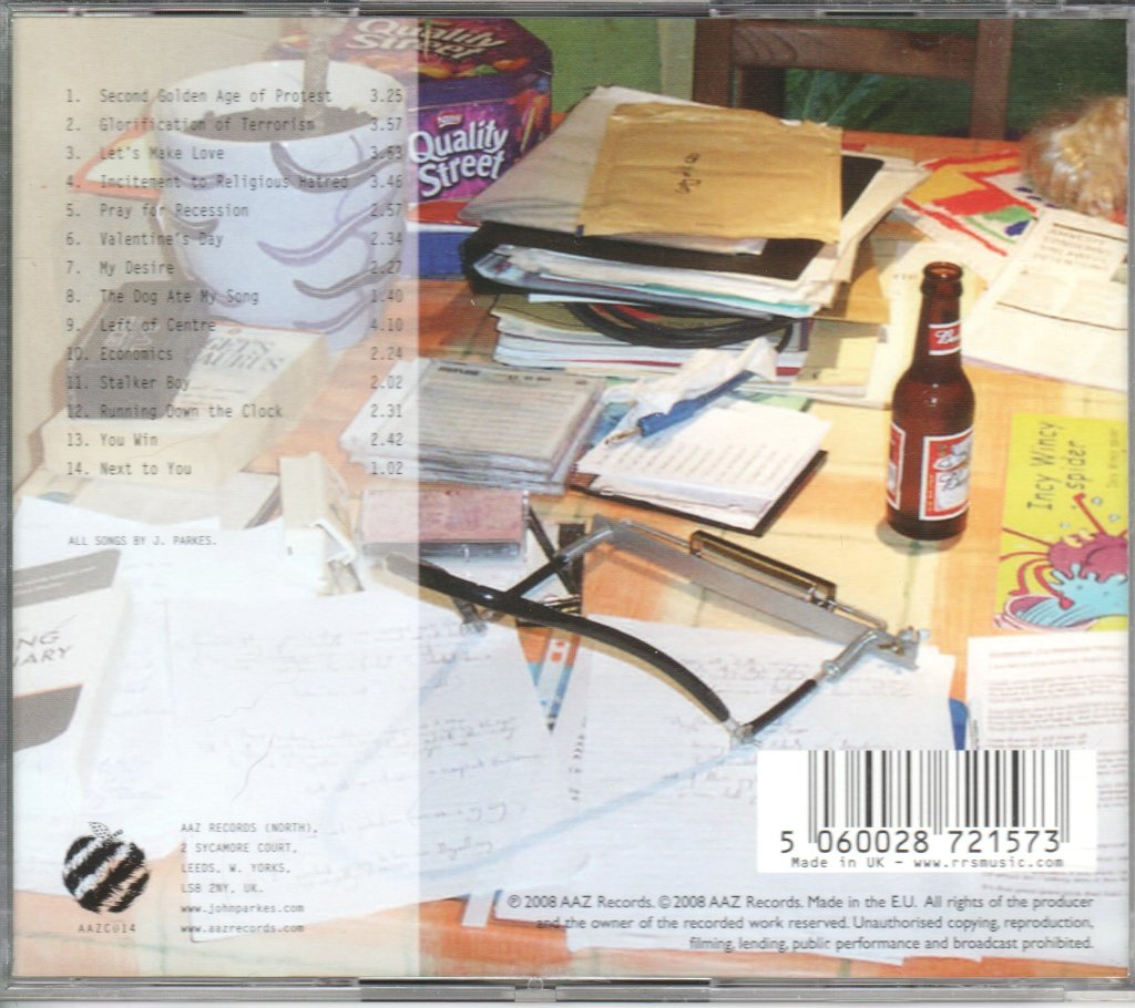 John Parkes - Illegal Songs - Cd