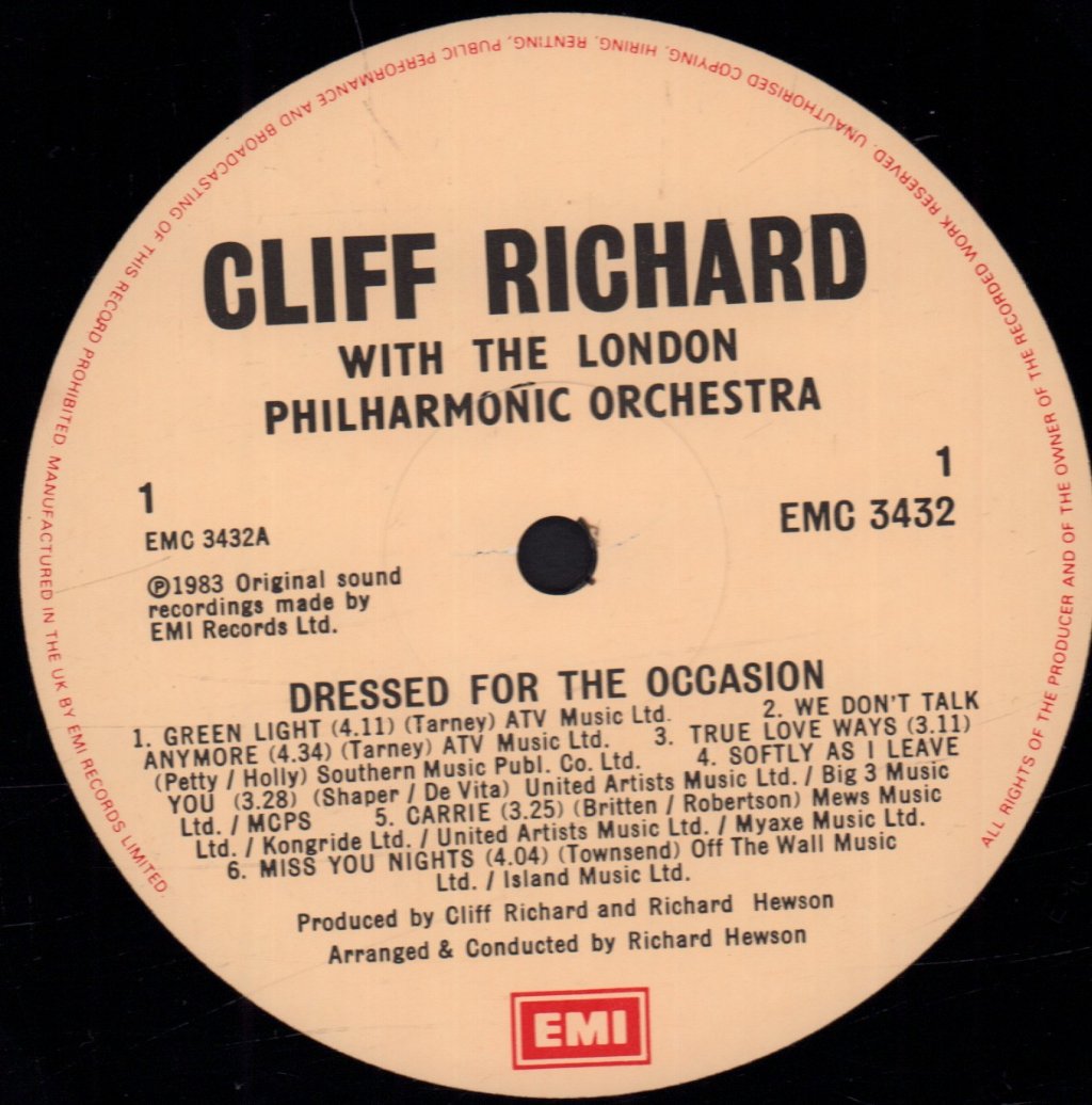 Cliff Richard - Dressed For The Occasion - Lp