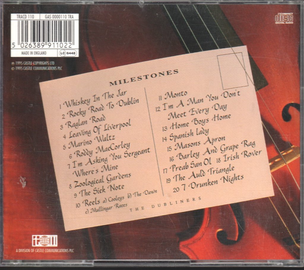 Dubliners - Milestones - Cd