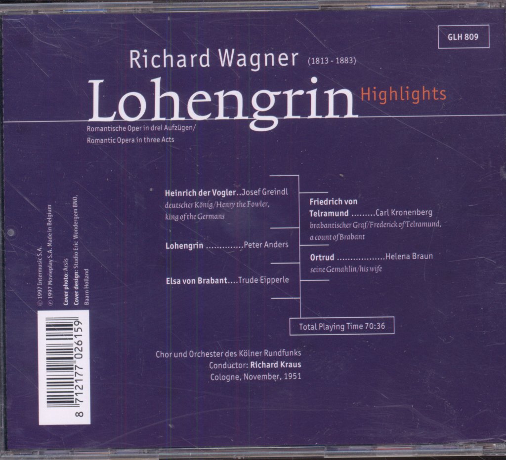 Various Artists - Wagner - Lohengrin Highlights - Cd