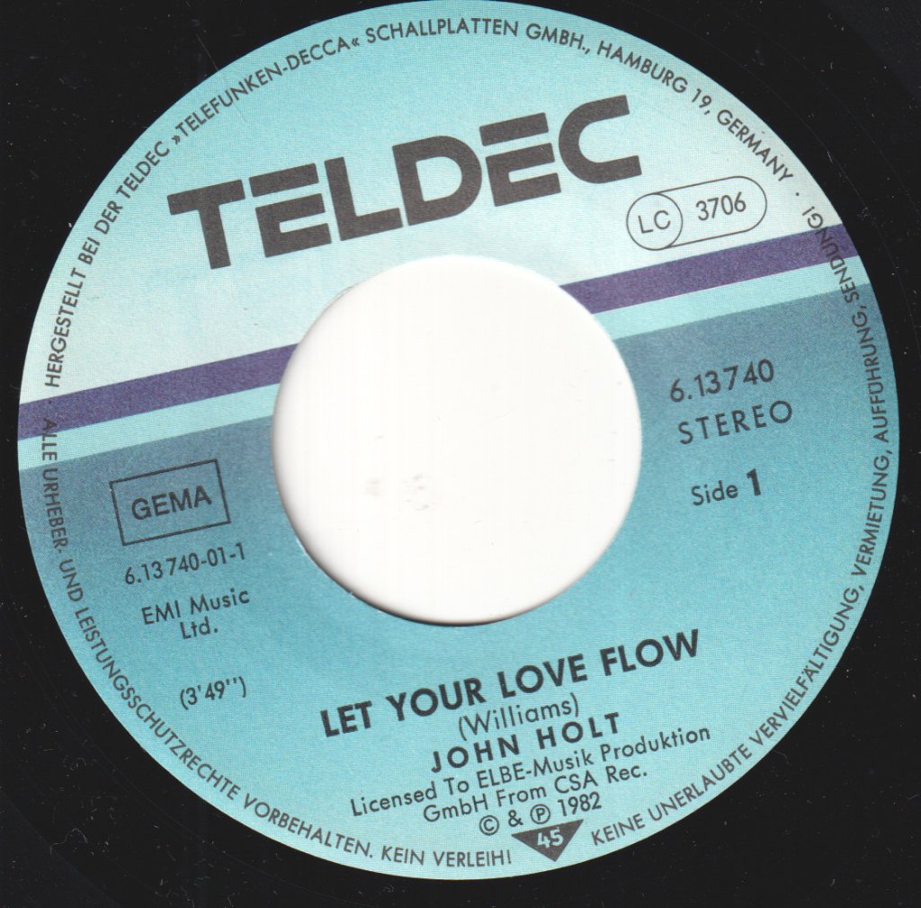 John Holt - Let Your Love Flow - 7 Inch