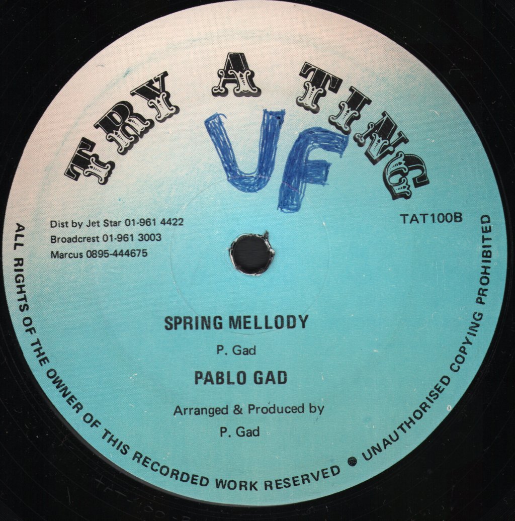 Pablo Gad - Spring Is In The Air / Spring Mellody - 12 Inch