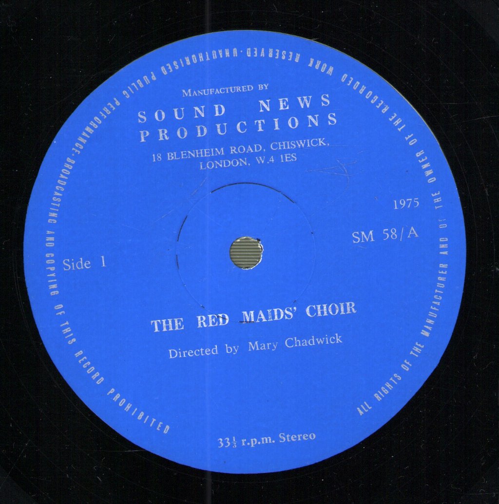 Red Maids' Choir - Red Maids Sing - Lp