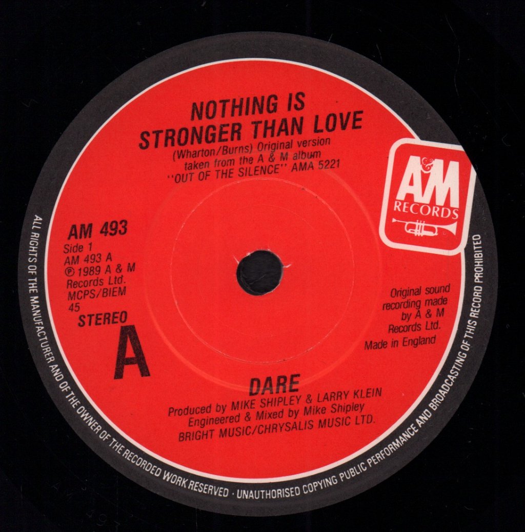 Dare - Nothing Is Stronger Than Love - 7 Inch