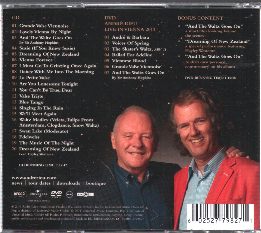 André Rieu And His Johann Strauß Orchestra - And The Waltz Goes On - Cd/Dvd