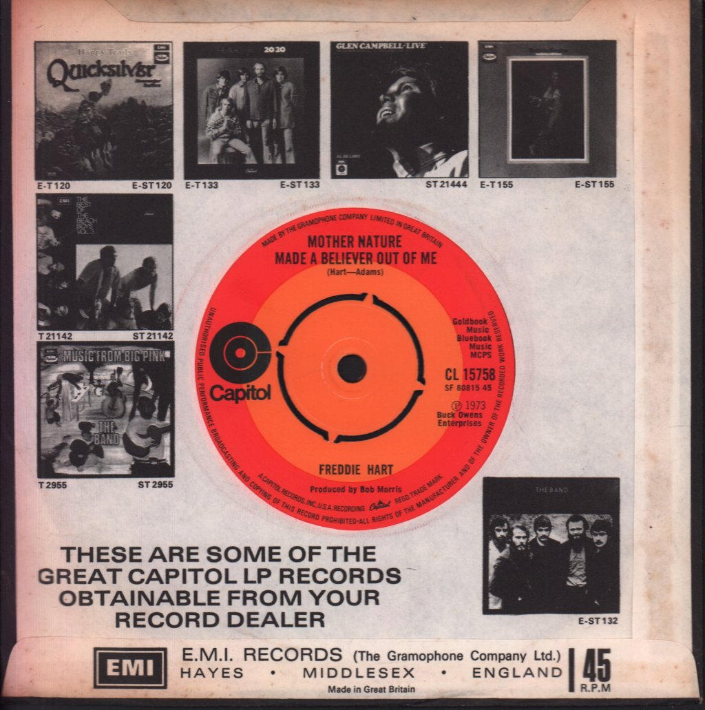 Freddie Hart - Super Kind Of Woman - 7 Inch